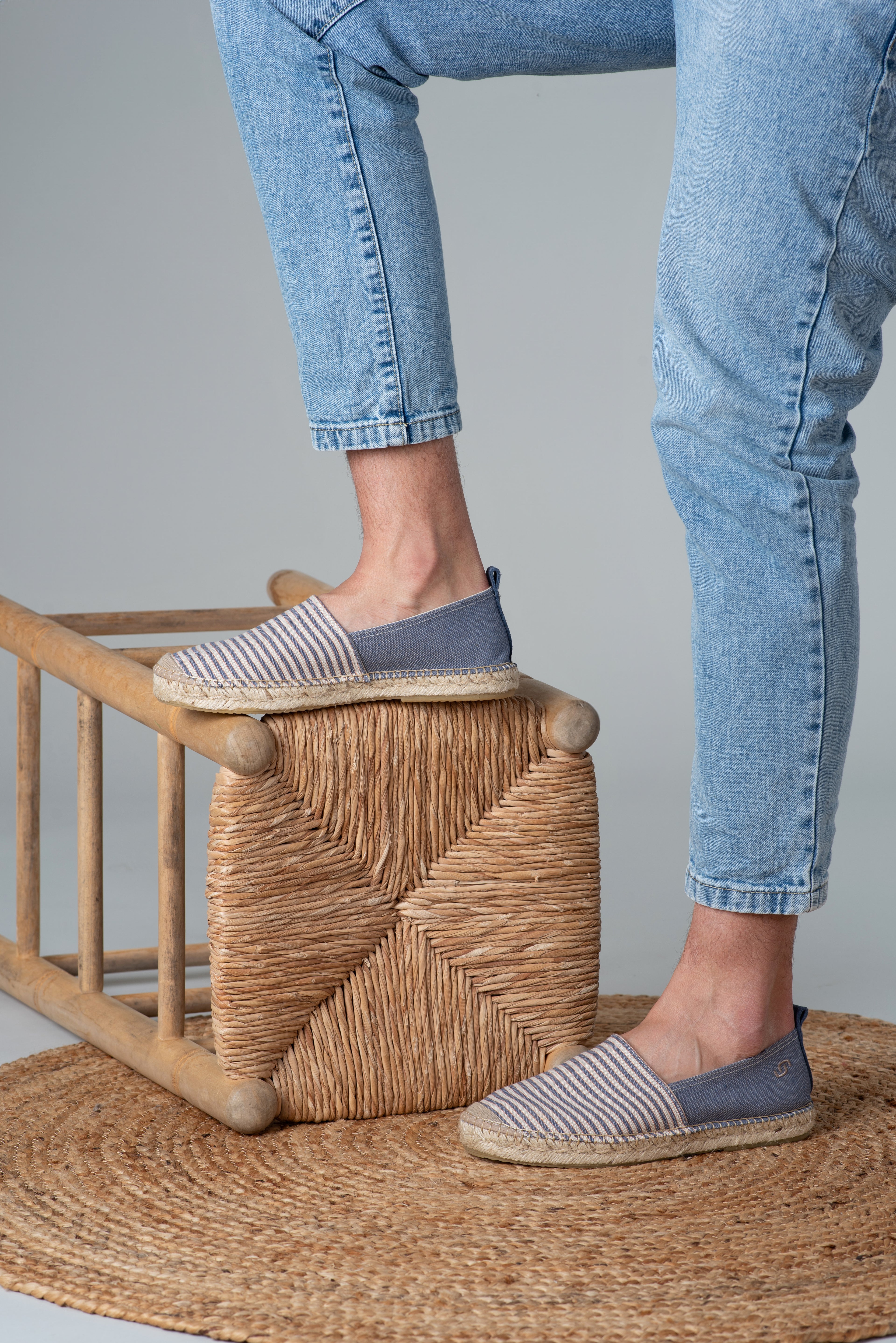 Eivissa slip-in men espadrilles - Marino stripe