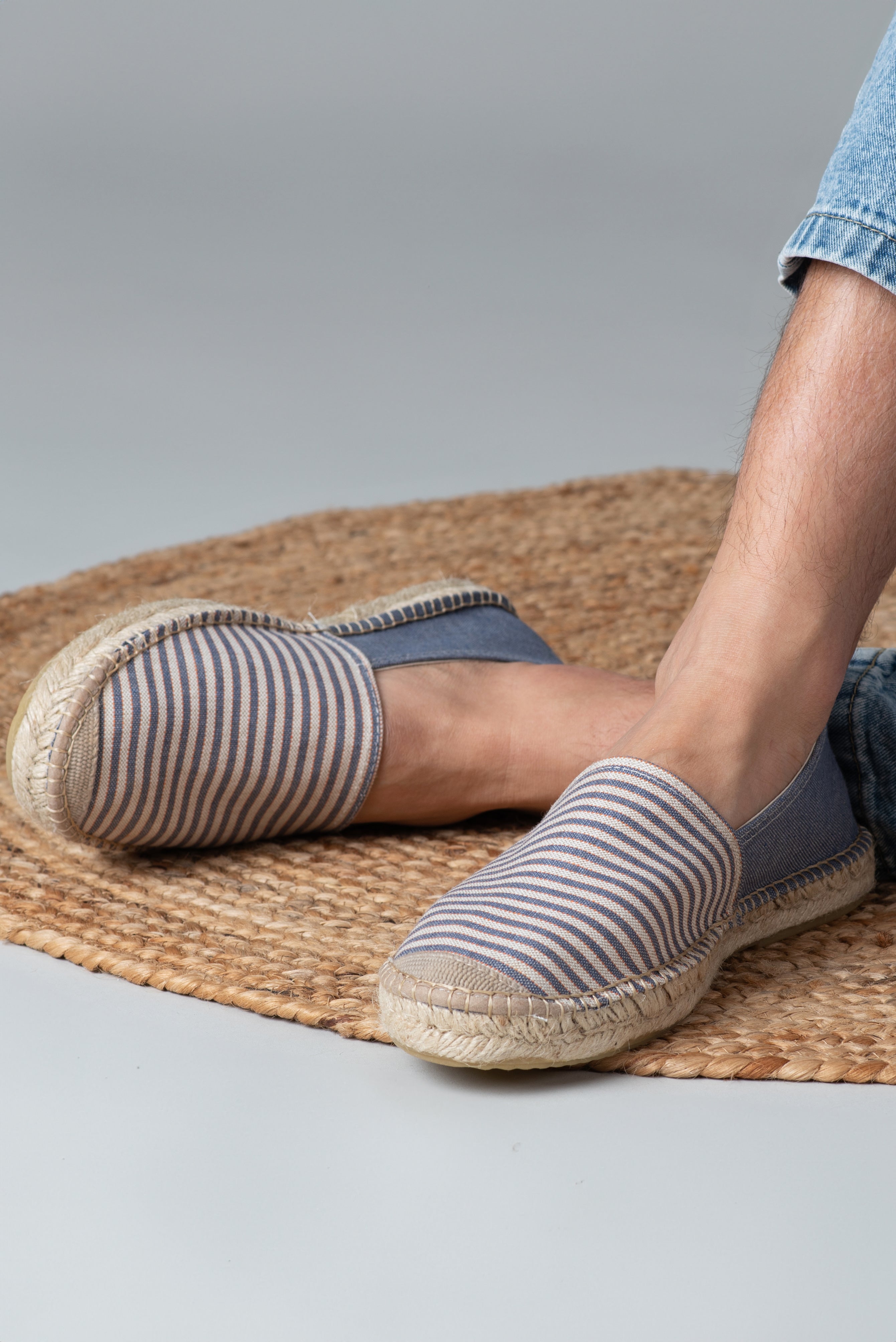 Eivissa slip-in men espadrilles - Marino stripe