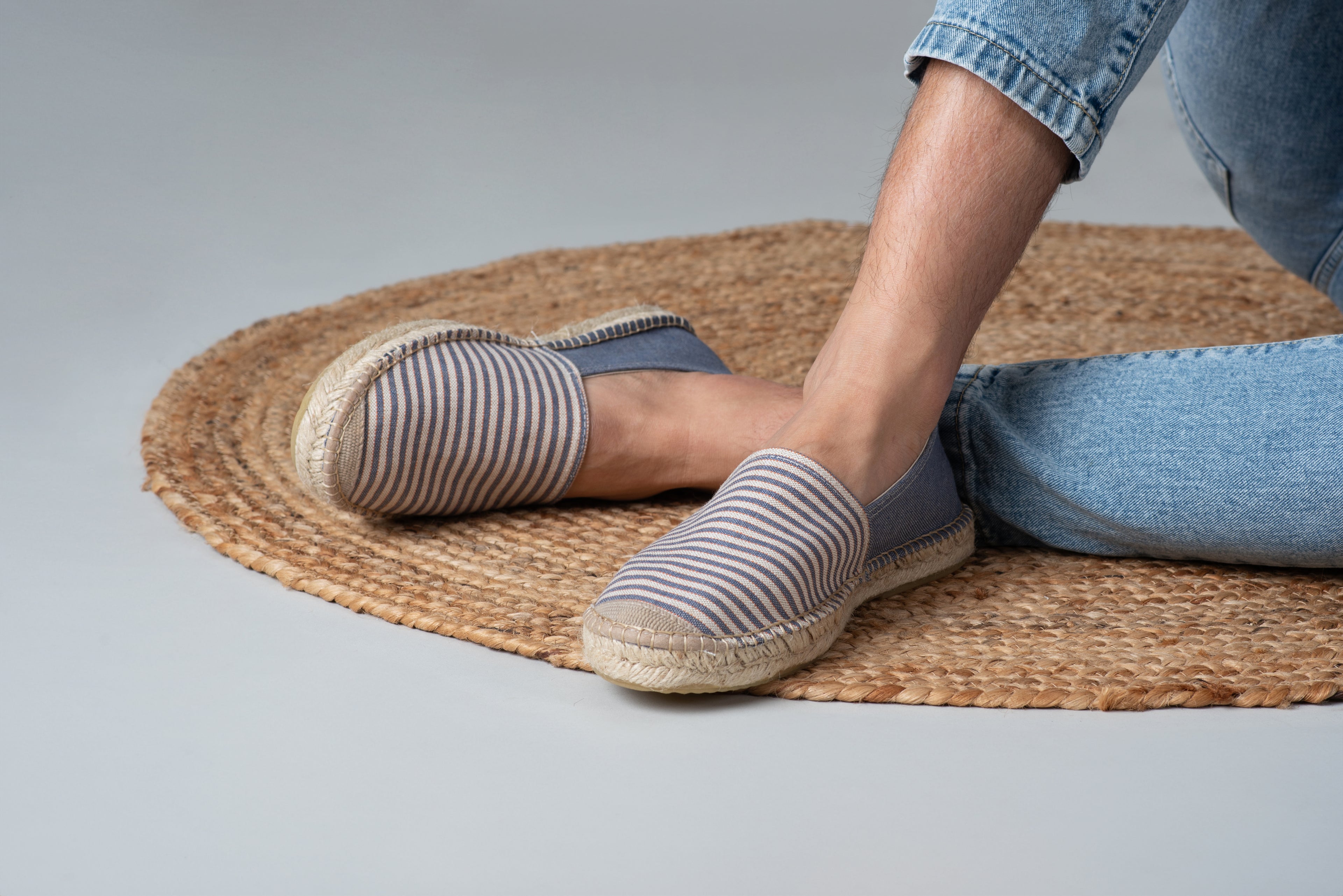 Eivissa slip-in men espadrilles - Marino stripe