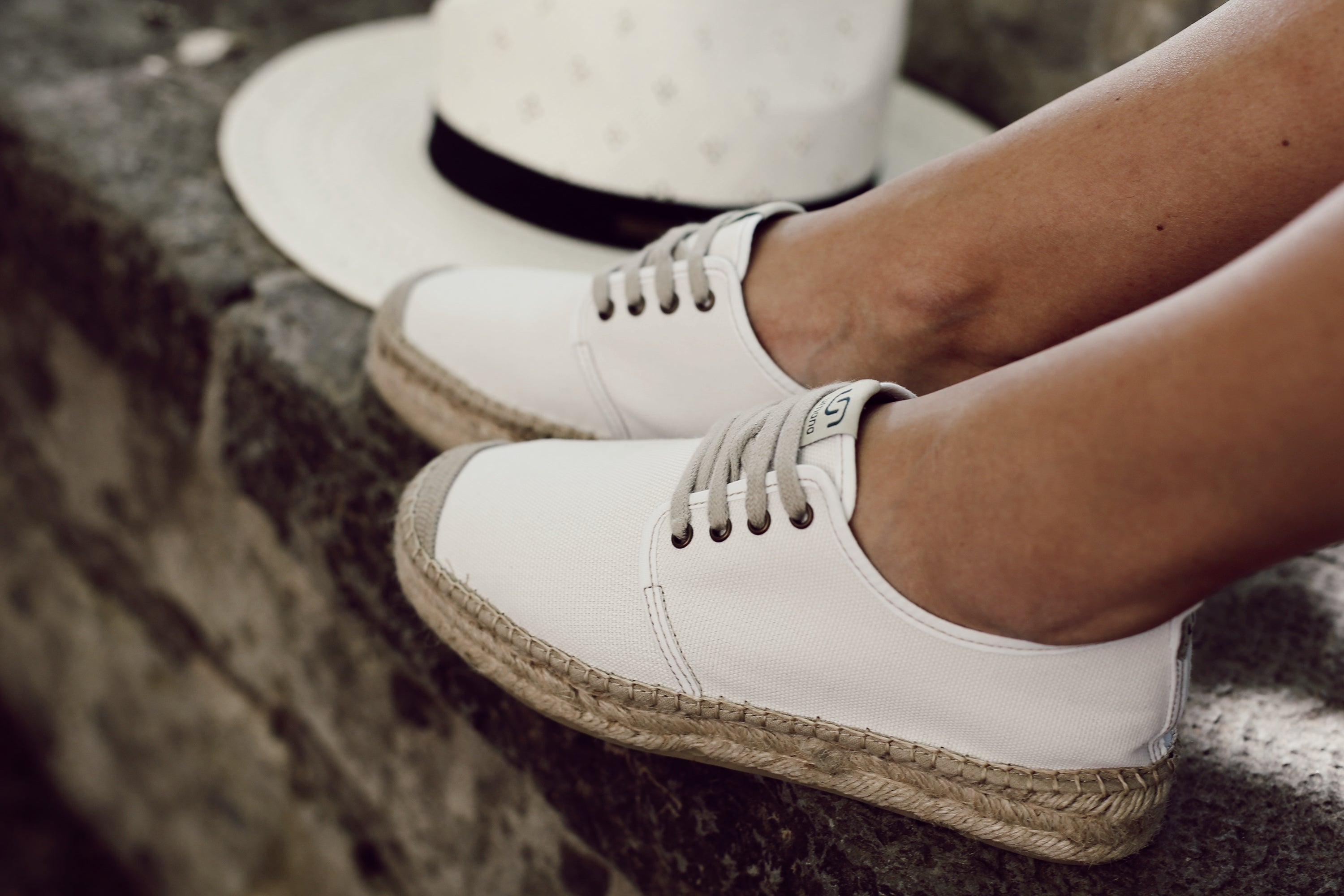 Women Sóller lace-up espadrilles - White colour