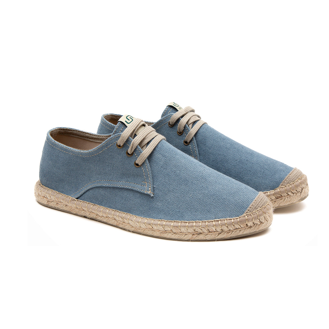 Eivissa Lace-up men espadrilles - Blue colour