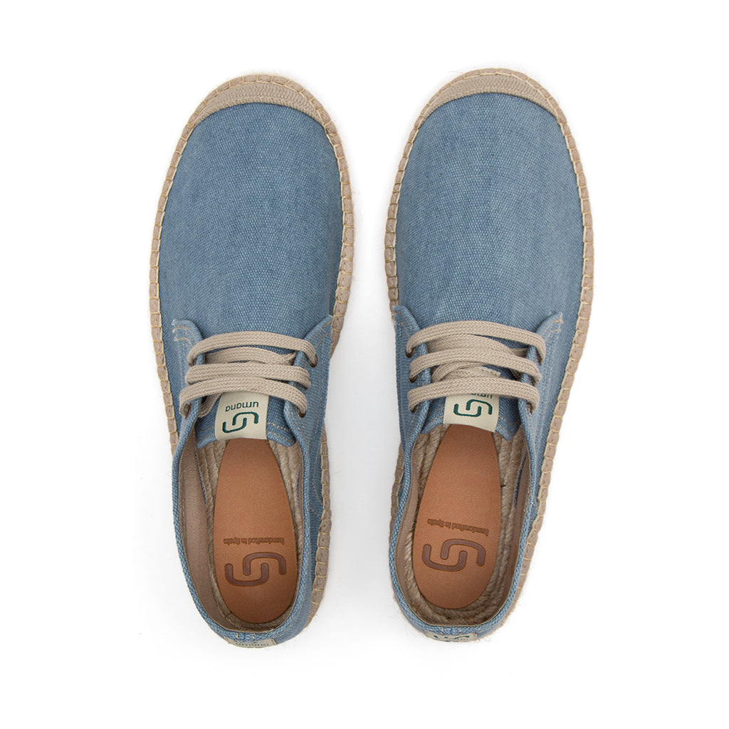 Eivissa Lace-up men espadrilles - Blue colour