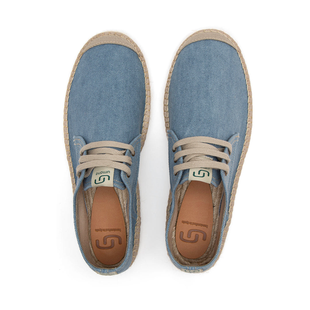 Eivissa Lace-up men espadrilles - Blue colour