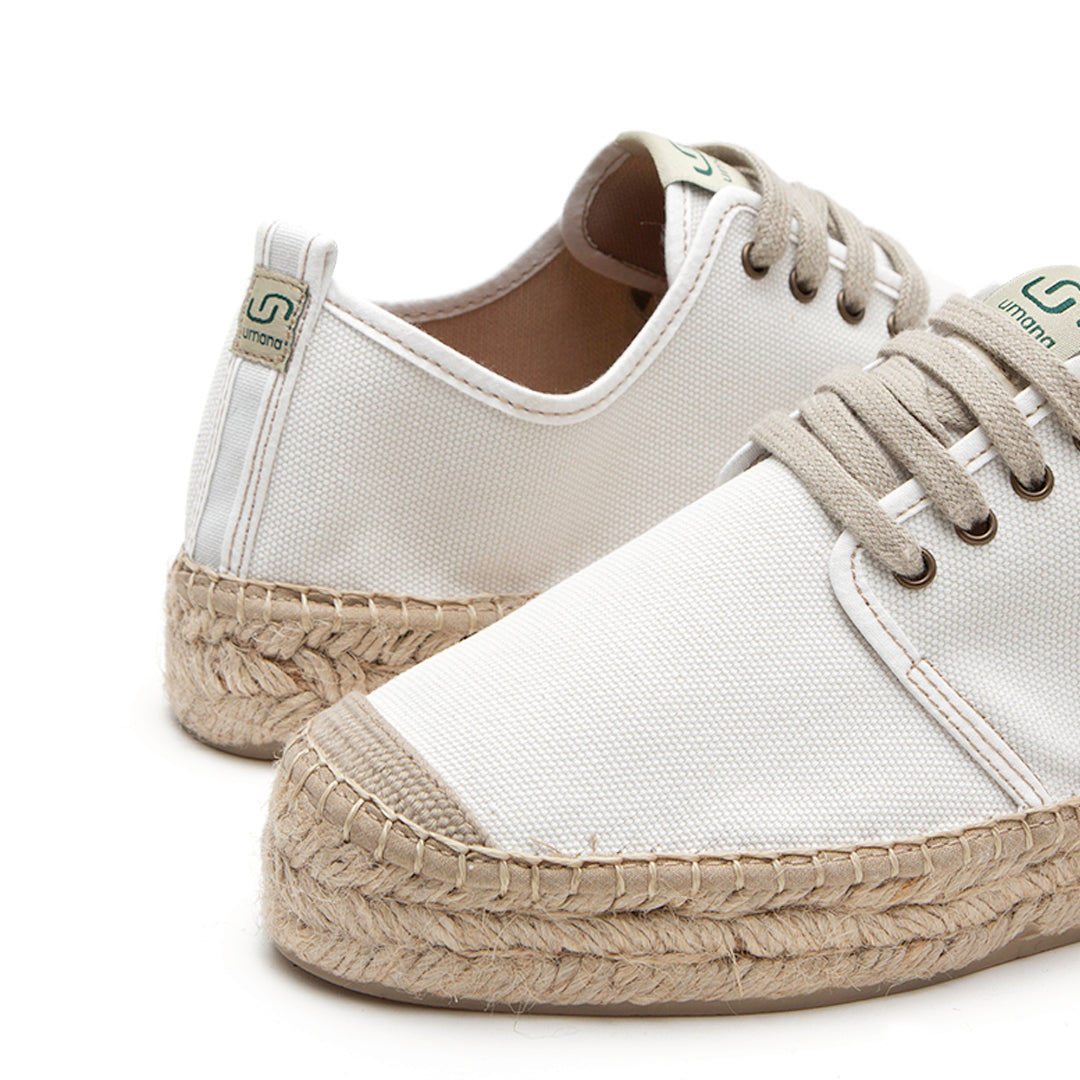 Women Sóller lace-up espadrilles - White colour
