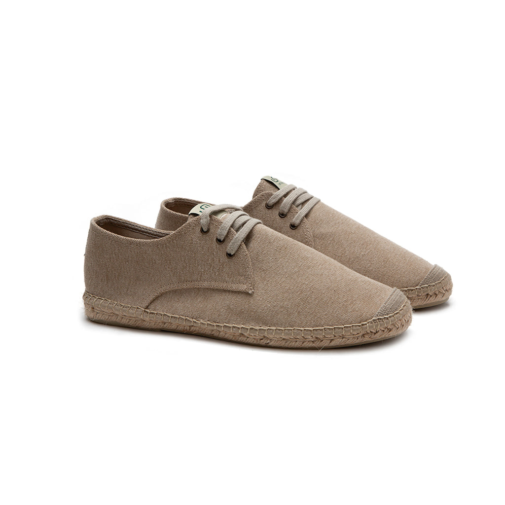 Eivissa lace-up men espadrilles - Beige colour
