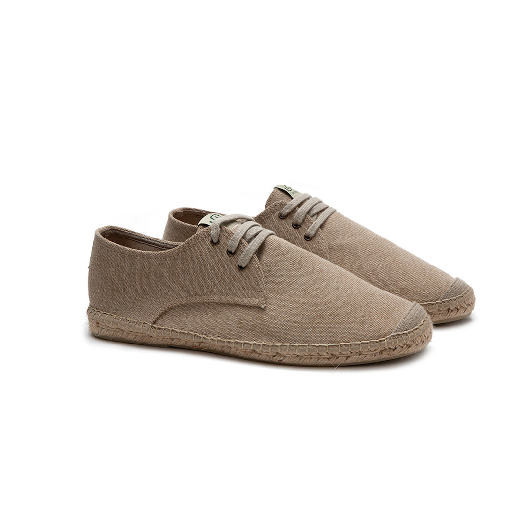 Eivissa lace-up men espadrilles - Beige colour